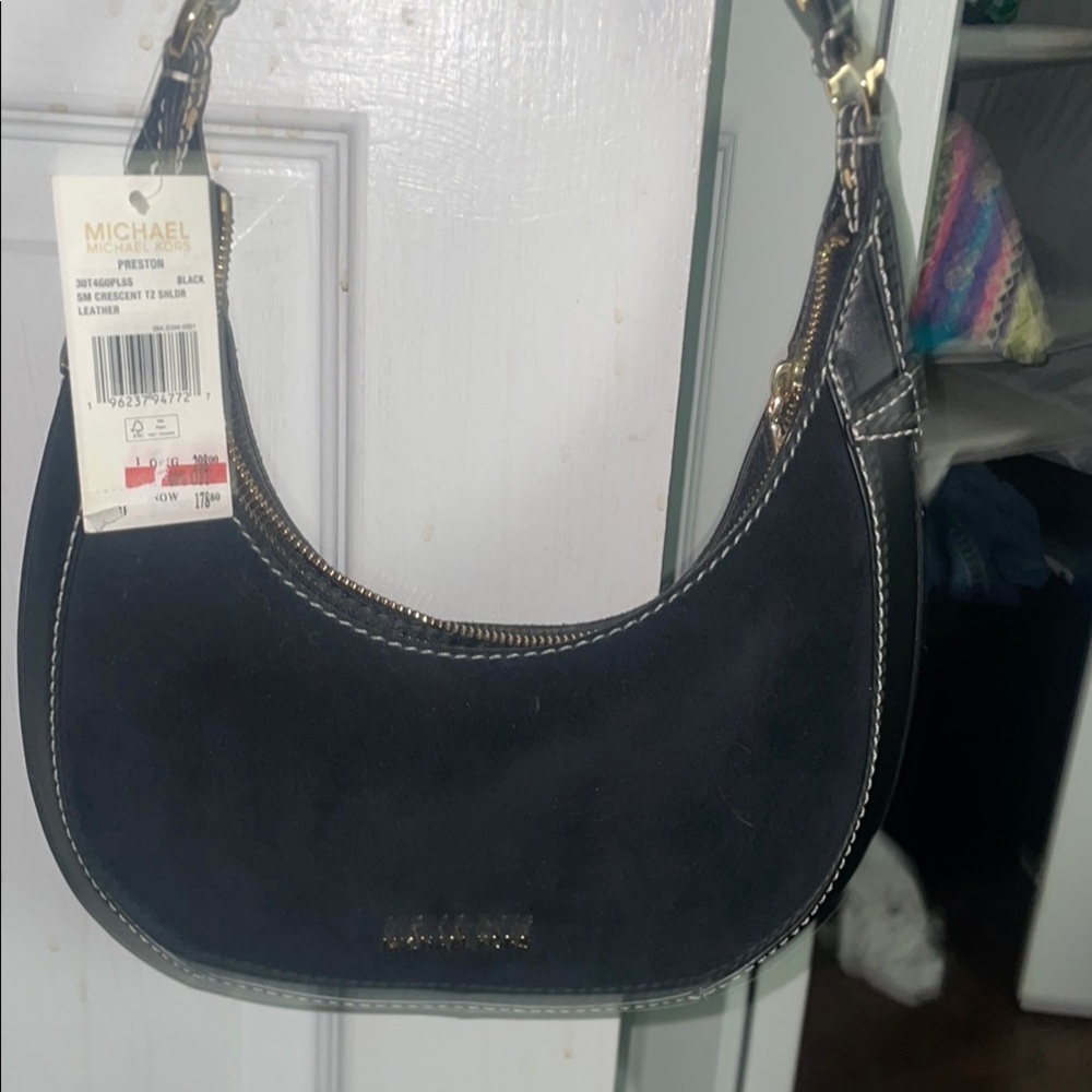 Michael Kors Black Leather Women's Bag
